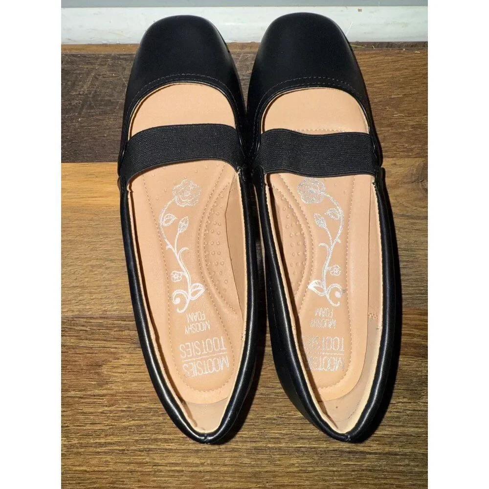 Mootsies Tootsies Black Mary Jane Flats